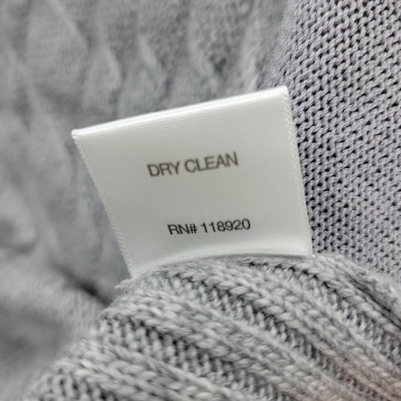 Lucy Paris Womens Large Gray Cable Knit Ribbed Turtle Neck Sweater NWT - Picture 12 of 13